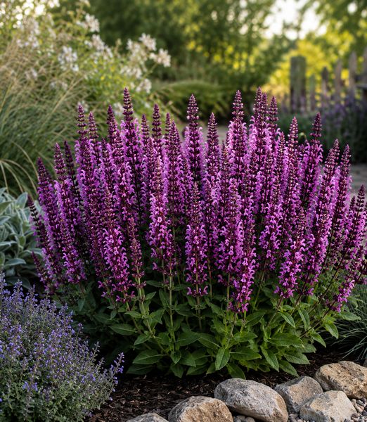 Salvia nemorosa 'Sensation Compact Bright Rose'